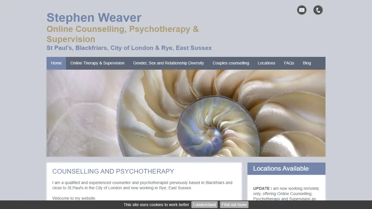 Stephen Weaver Online Counselling and Psychotherapy