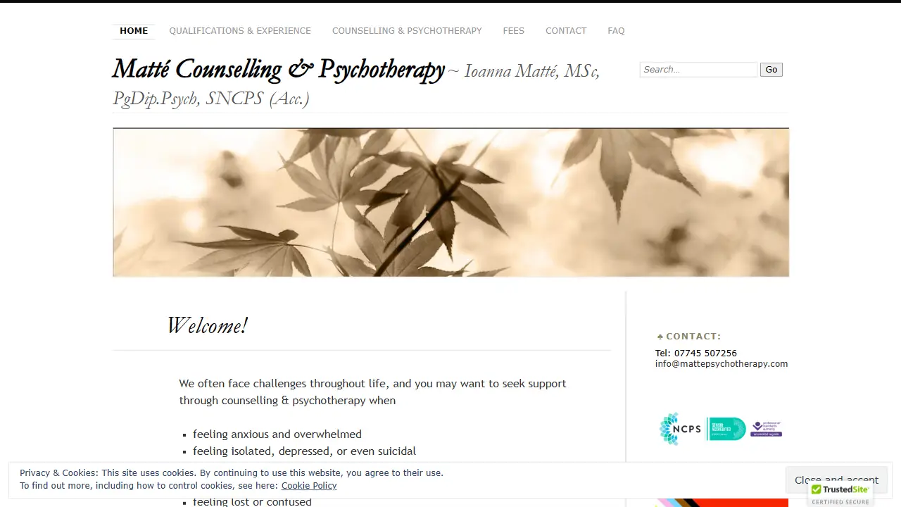 Matte Counselling & Psychotherapy