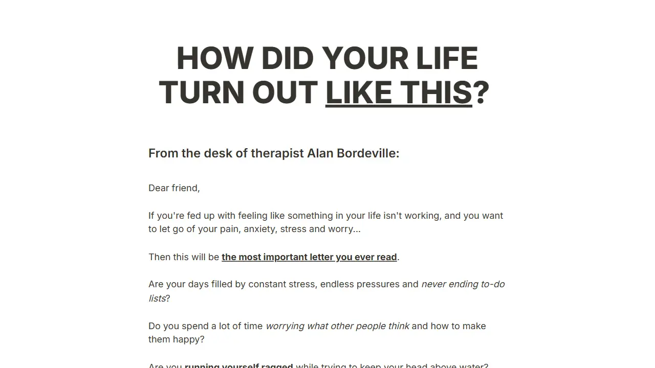 Let Alan The Therapist Help - London