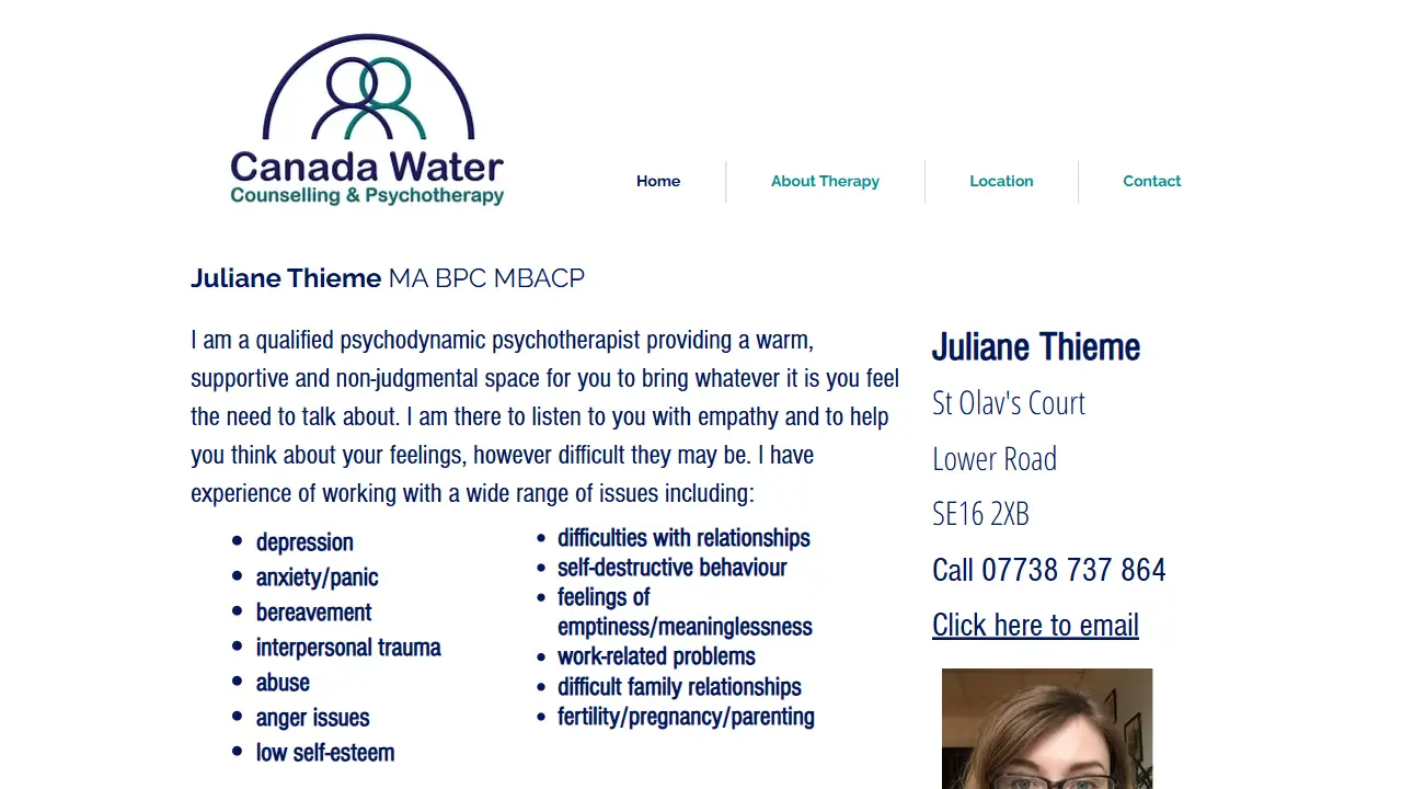 Canada Water Psychotherapy and Counselling