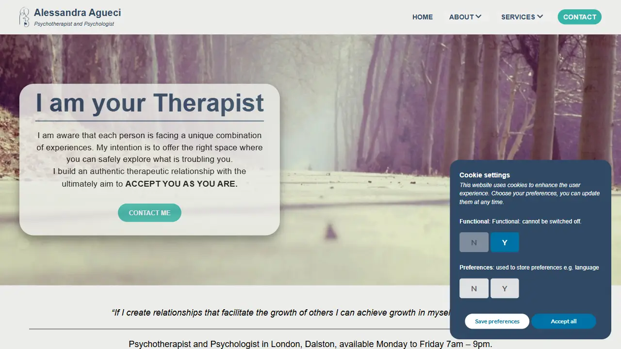 Counselling & Therapy In Dalston E8 Hackney With Alessandra