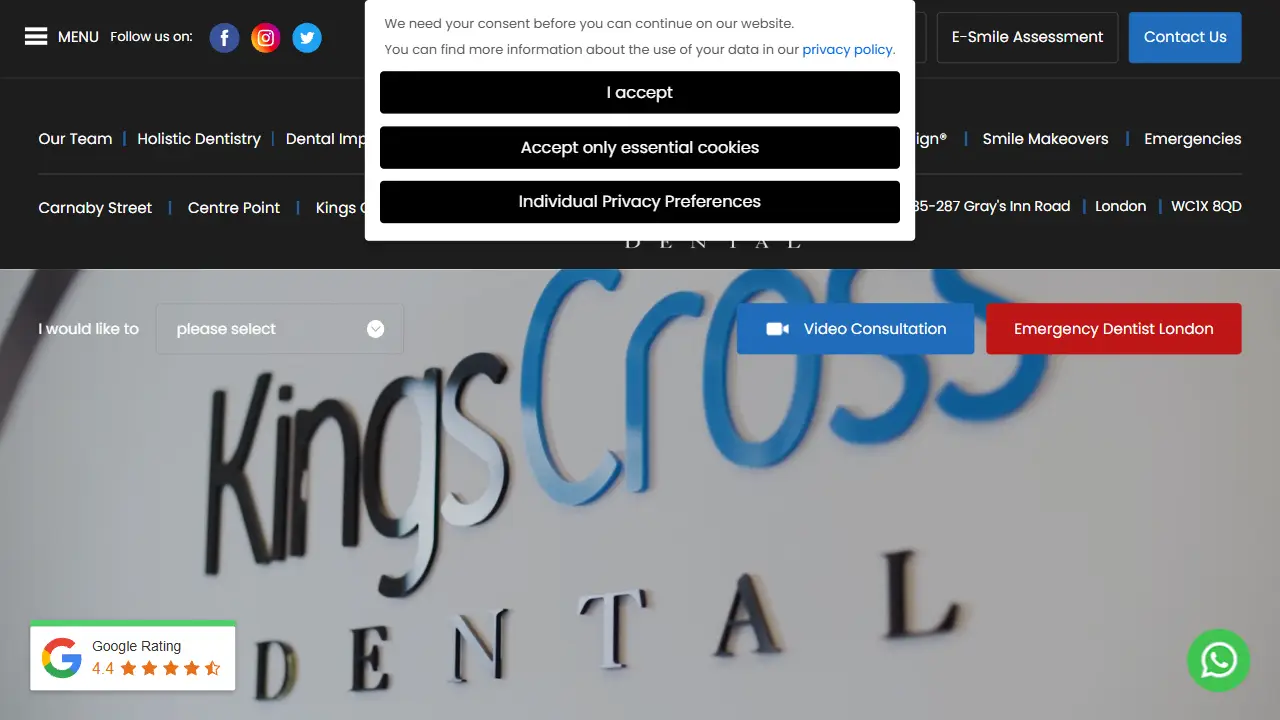24 hour emergency dentist at Kings Cross Dental.