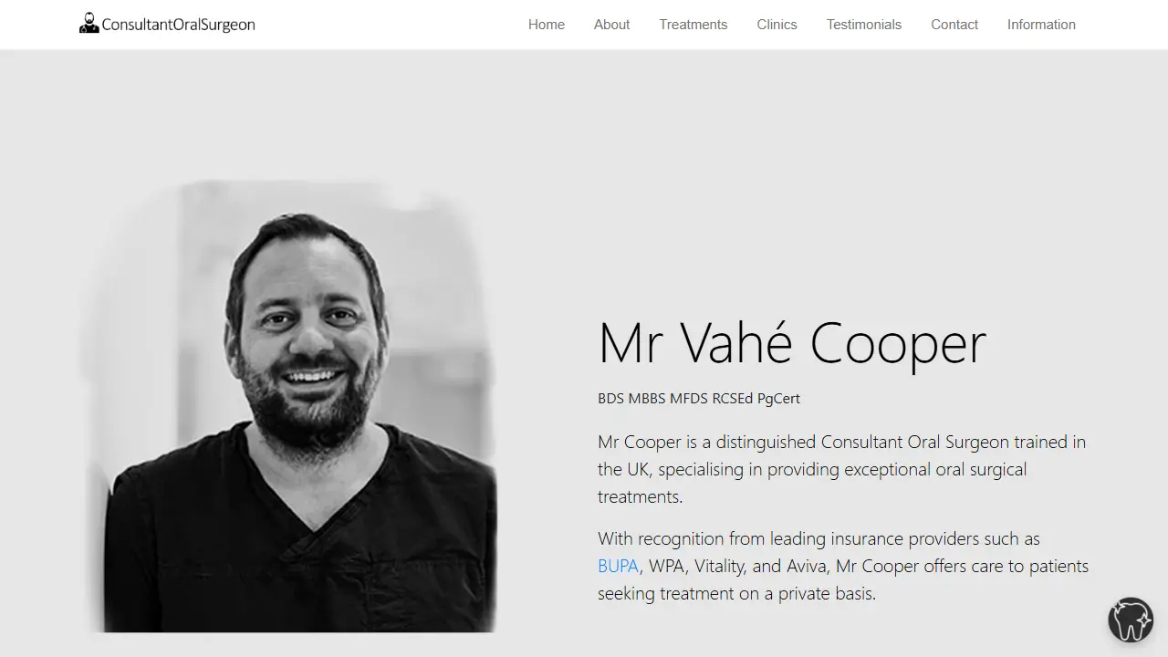 Vahé Cooper - Consultant Oral Surgeon