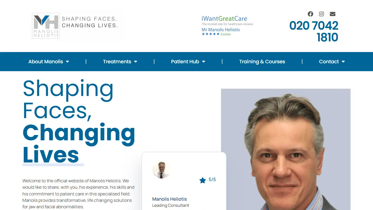 MAXILLOFACIAL & Oral Surgeon - Manolis Heliotis