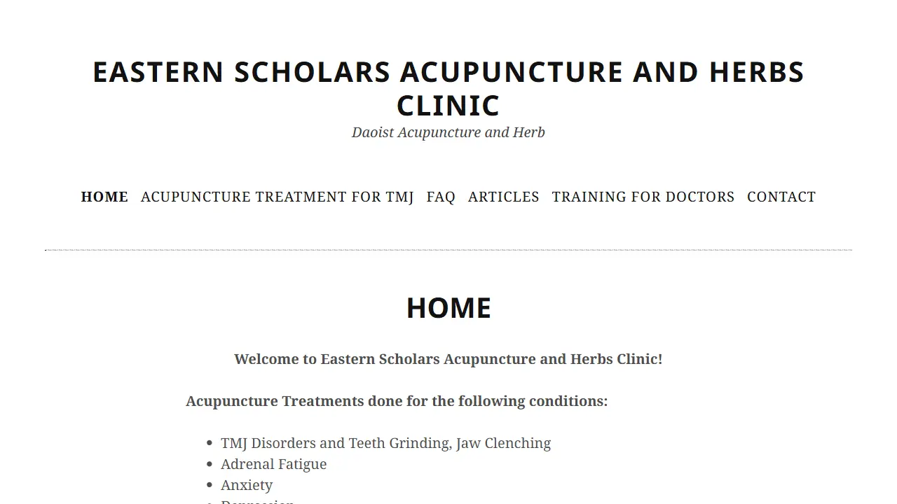 Eastern Scholars Acupuncture and Herbs Clinic