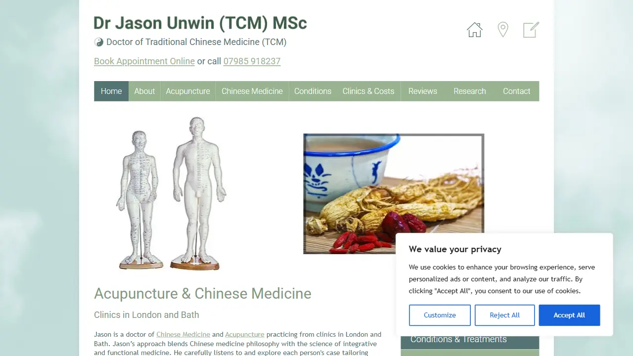 Dr Jason Unwin (TCM) MSc
