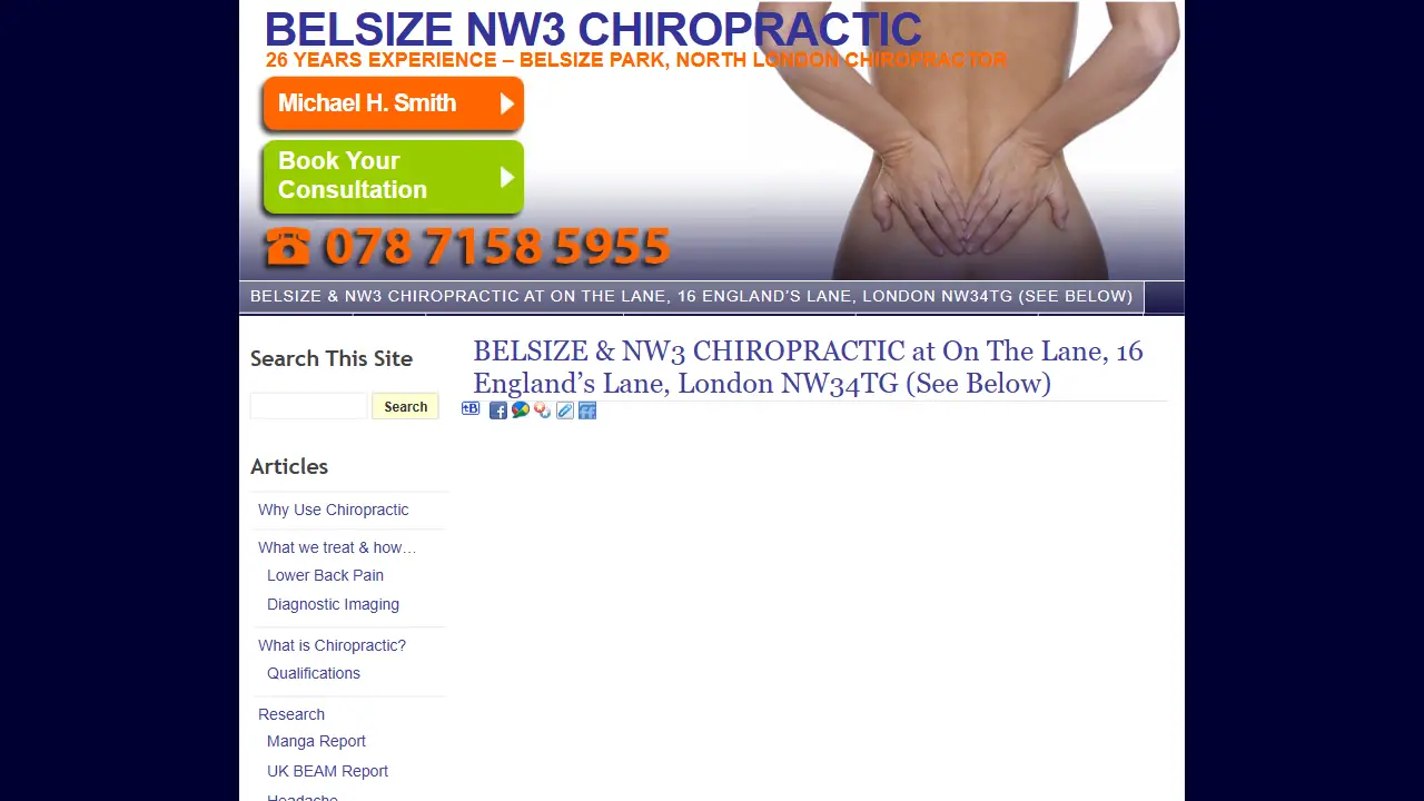 BELSIZE & NW3 CHIROPRACTIC