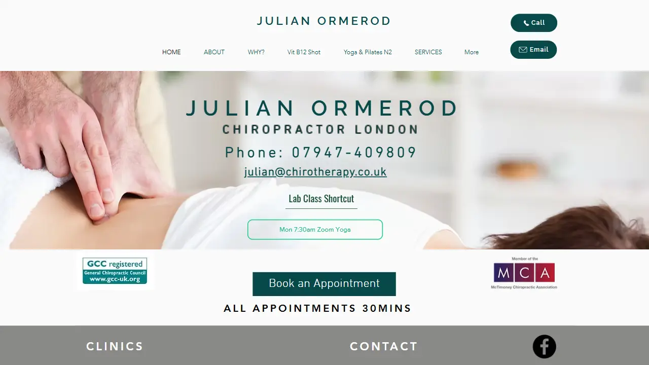 Chiropractor Moorgate, Muswell Hill,East Finchley.