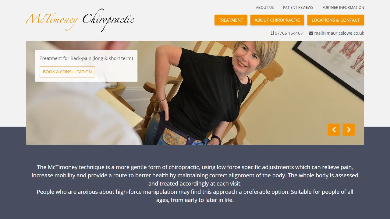 Maurice Lowe McTimoney Chiropractor