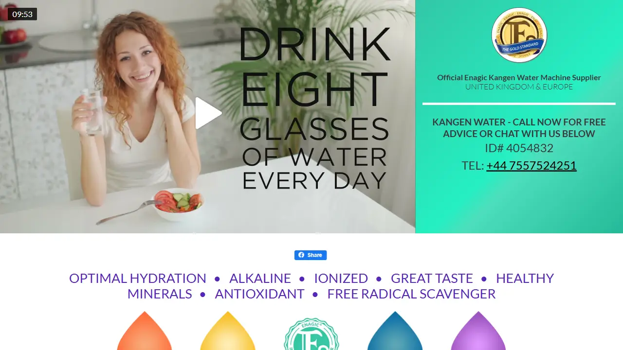 Enagic Alkaline Kangen Water London, UK