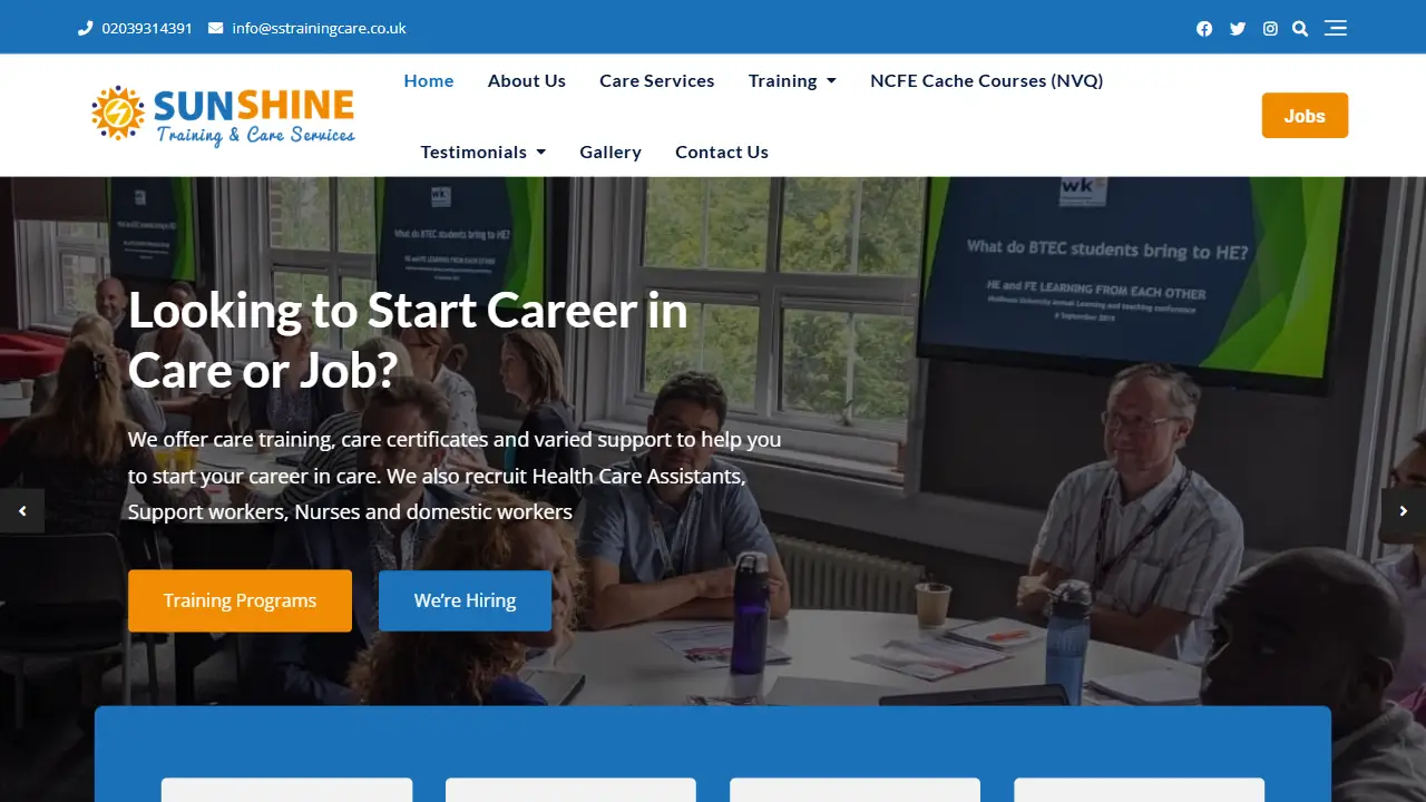 Sunshine Training and Care Services Ltd