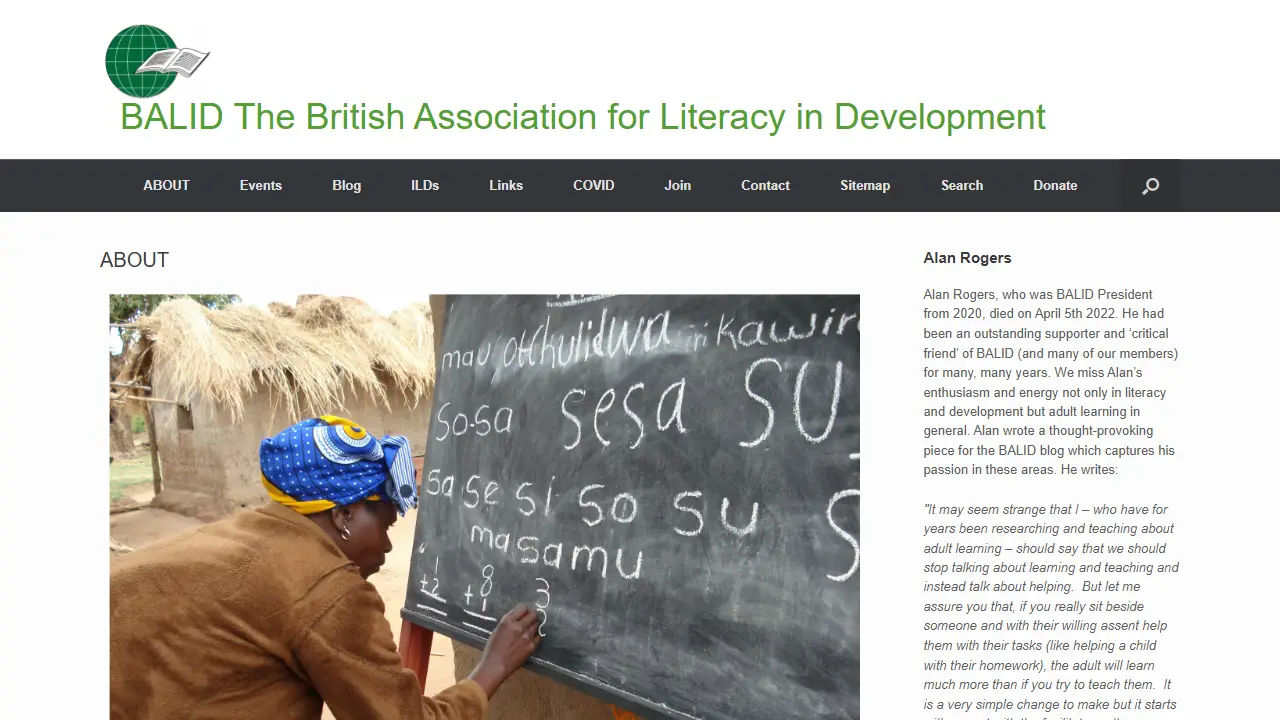 The British Association for Literacy in Development