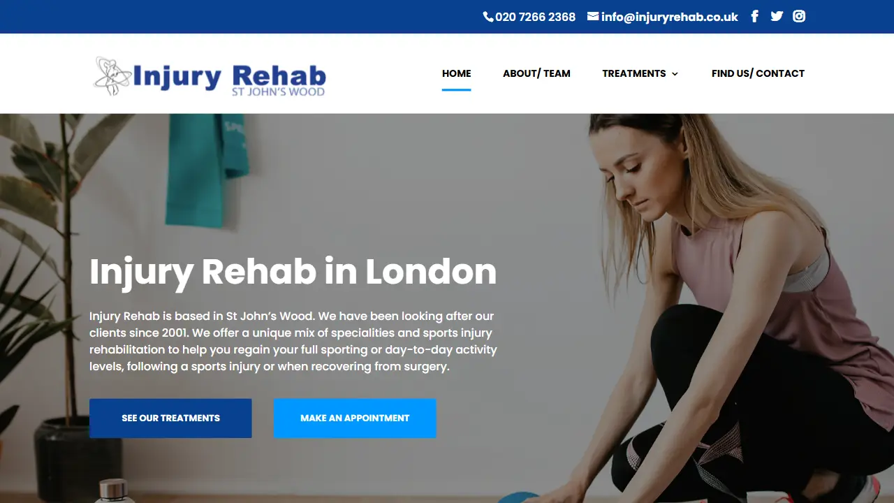 Injury Rehab St Johns Wood