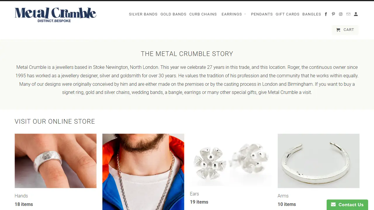 Metal Crumble Jewellery