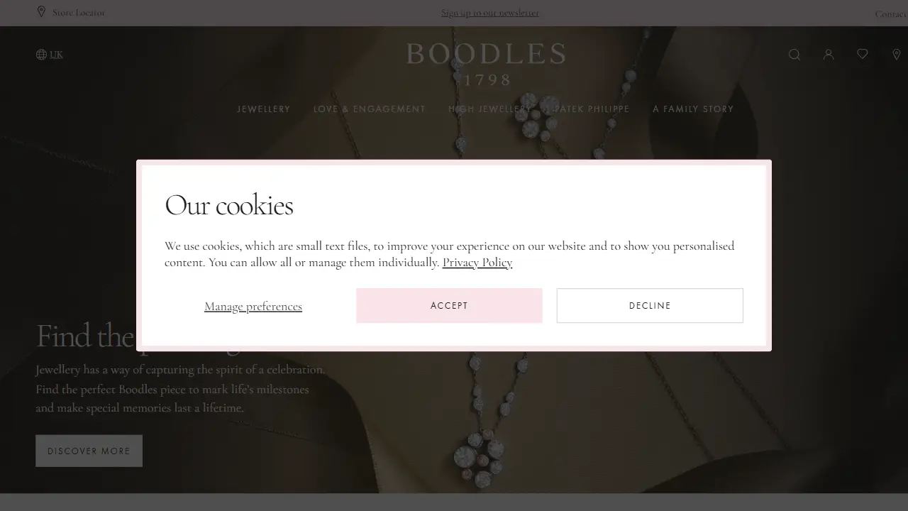 Boodles, Sloane Street, London | Luxury Jewellery & Engagement Rings