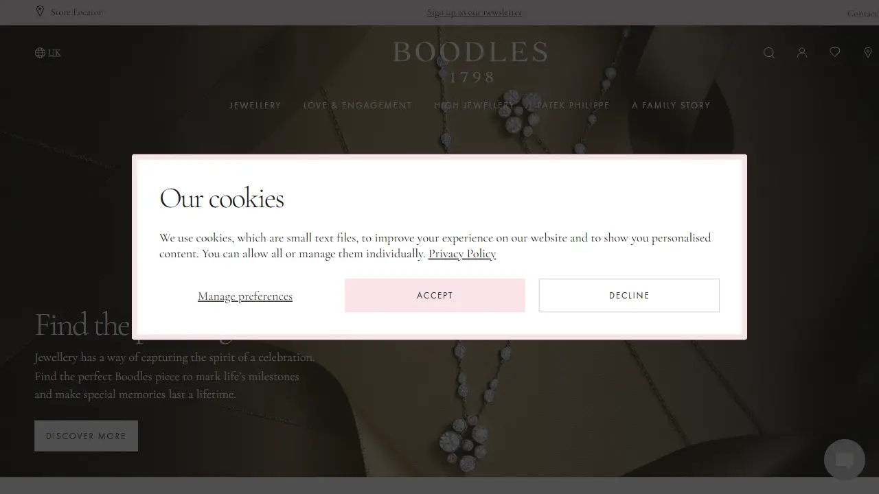 Boodles, Harrods | Luxury Jewellery & Engagement Rings