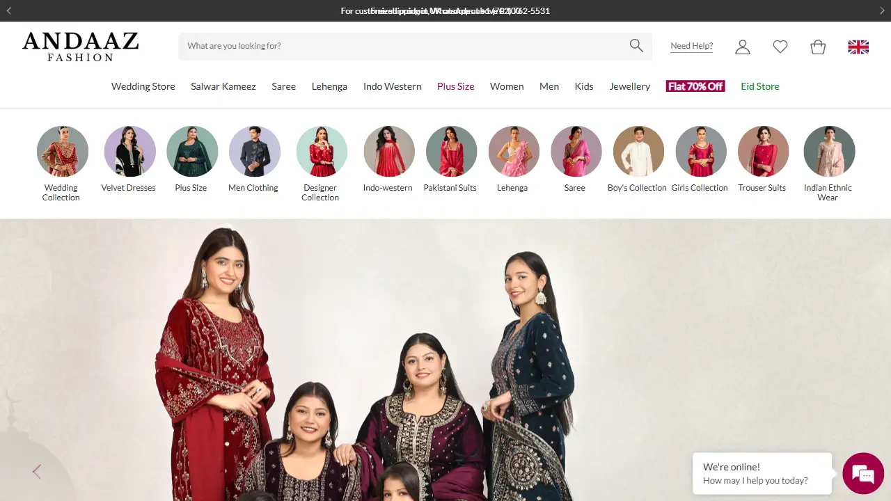 Andaaz Fashion UK - Indian and Pakistani Clothing Store