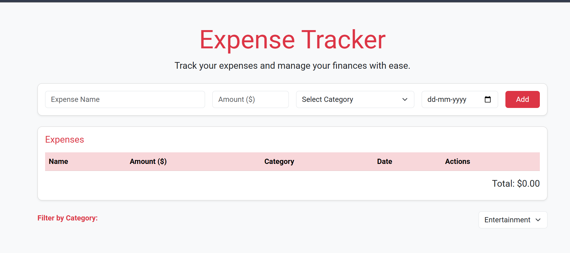 Expense Tracker