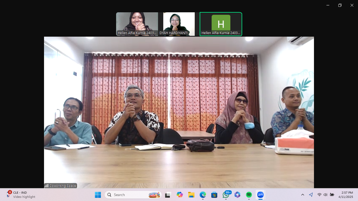 Diskusi Inisiasi Program TIKUM TEGAL Bersama Dinas Koperasi, UKM dan Perdagangan Kab.Tegal