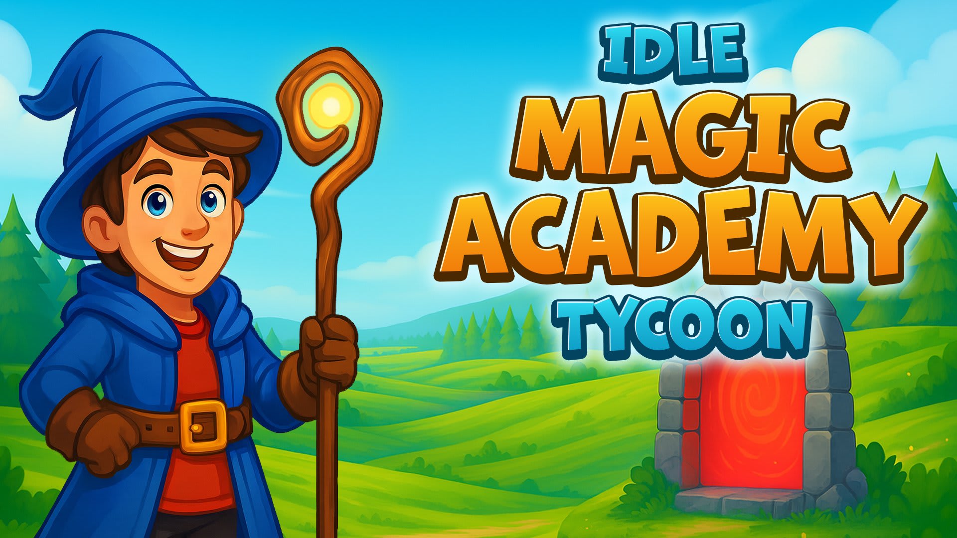 Play Idle Magic Academy Tycoon online free - a casual idle tycoon game where you manage and build your own wizard school.