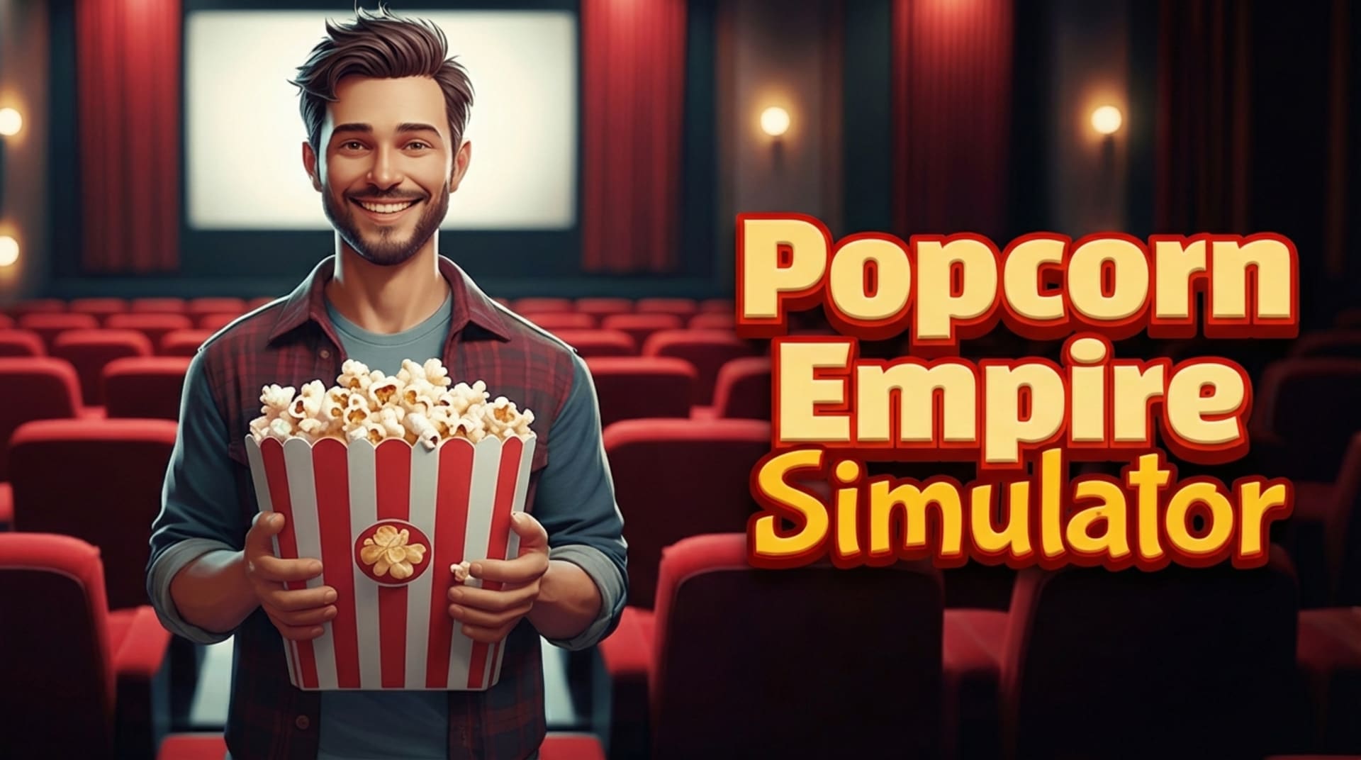 Play Popcorn Empire Simulator, a casual management browser game, online free. Manage your cinema and grow your business.