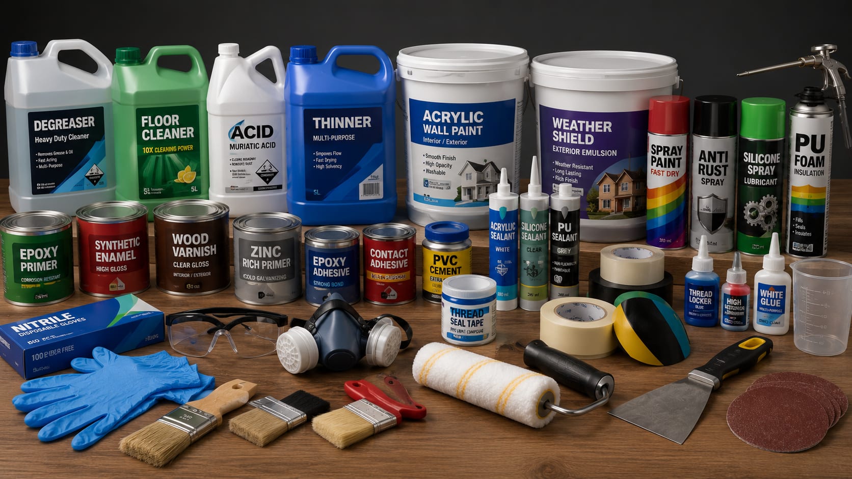Chemical, Paints & All Other Supplies