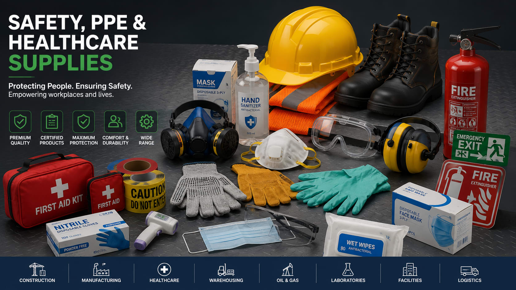 Safety, PPE & Healthcare Supplies