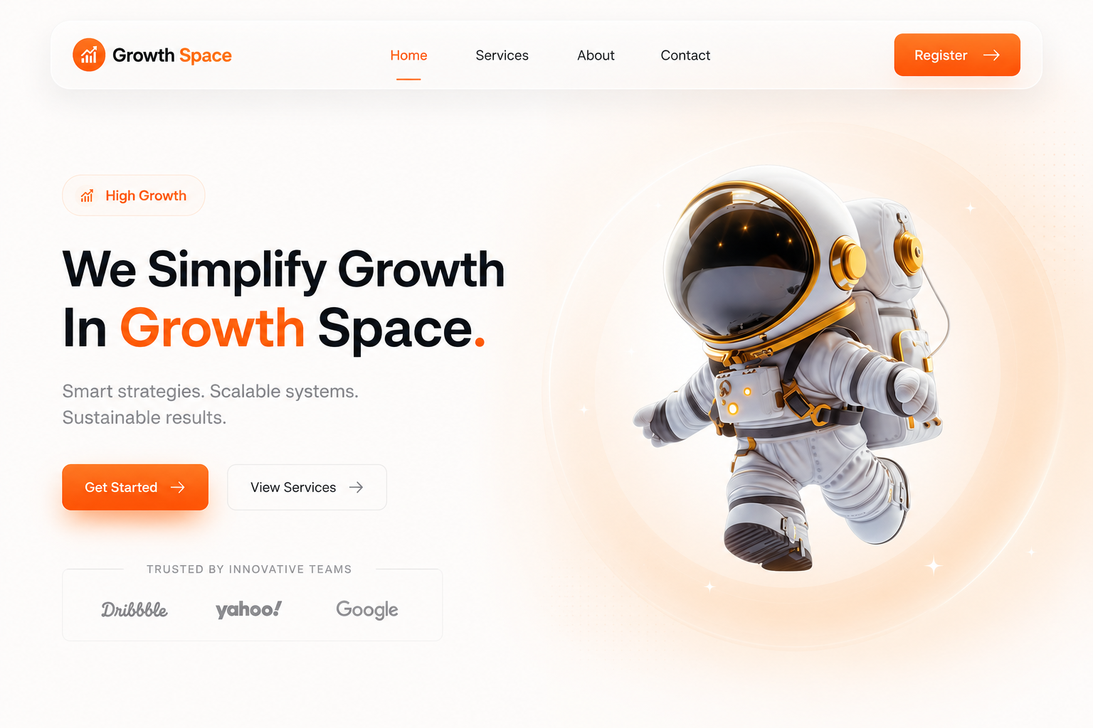 Growth Space |Modern Landing Page gallery image 1