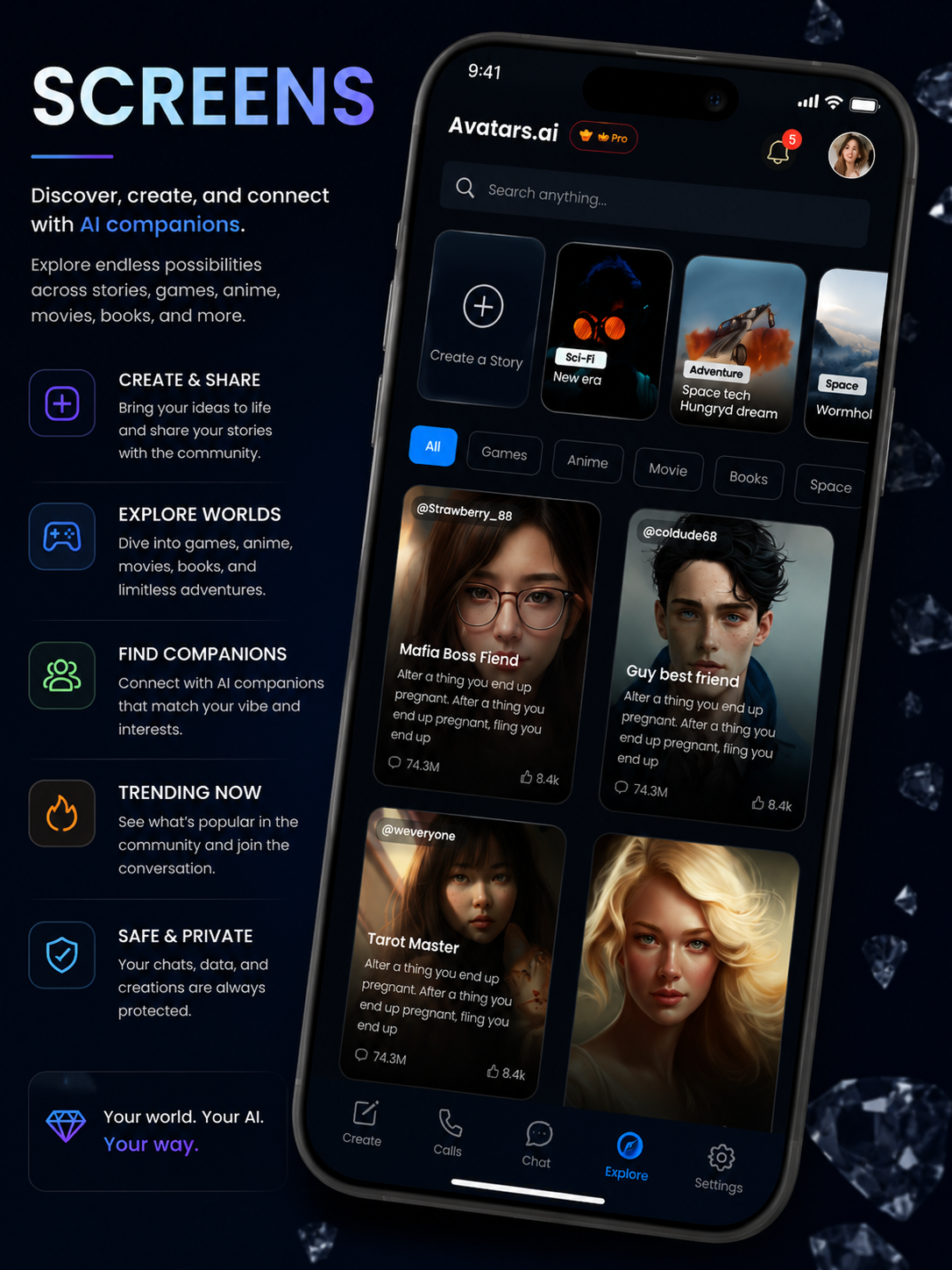 Avatar AI. AI Generated Partners gallery image 9