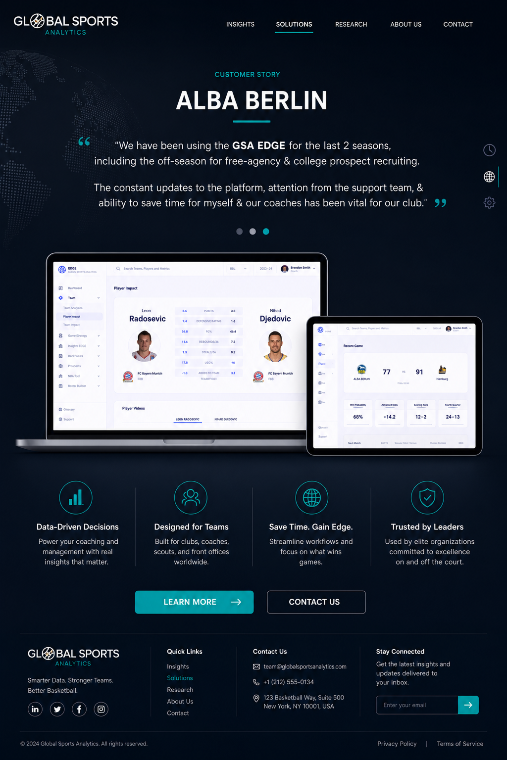 Global Sports Analytics Website gallery image 13