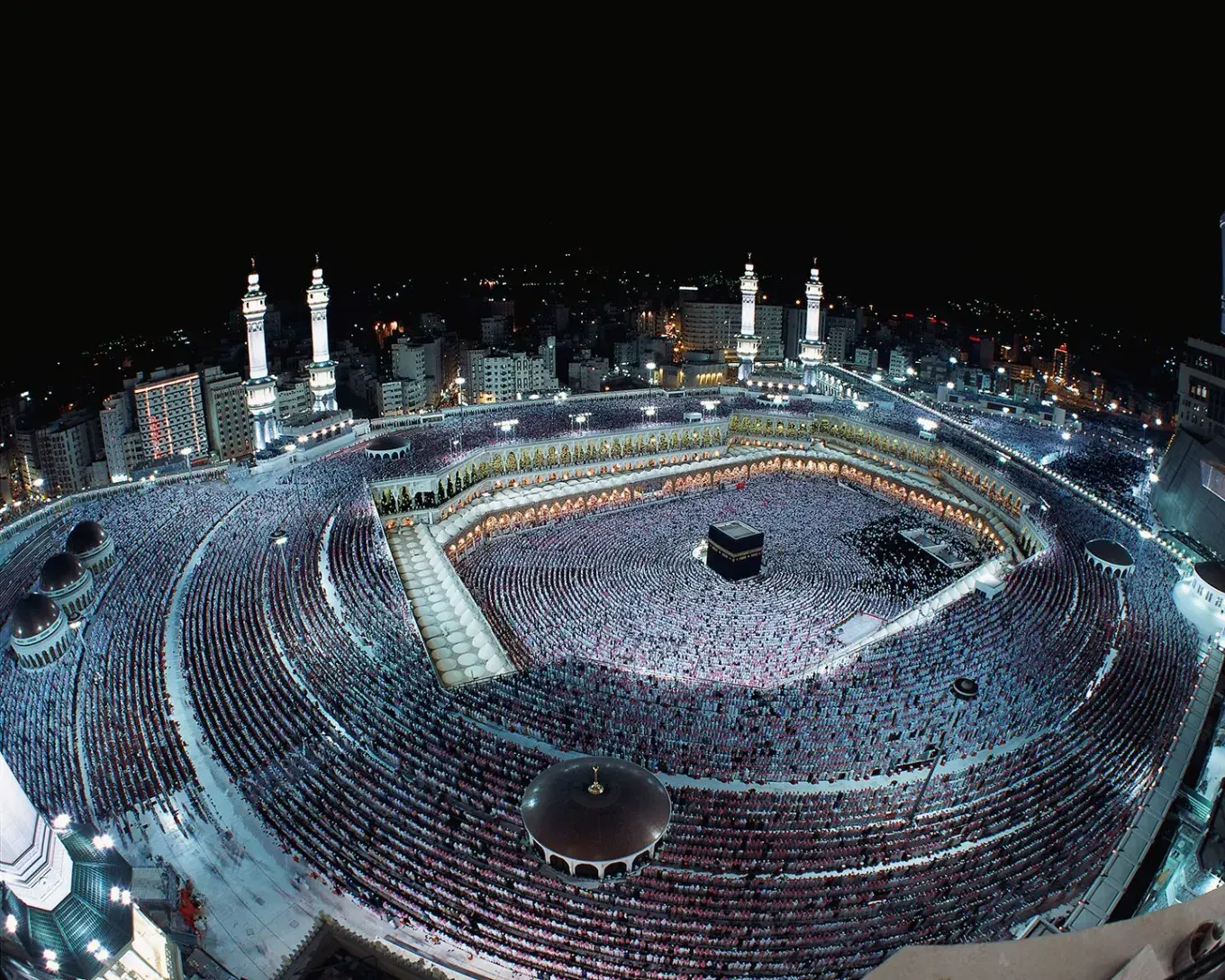 Vue de la Kaaba durant le Hajj