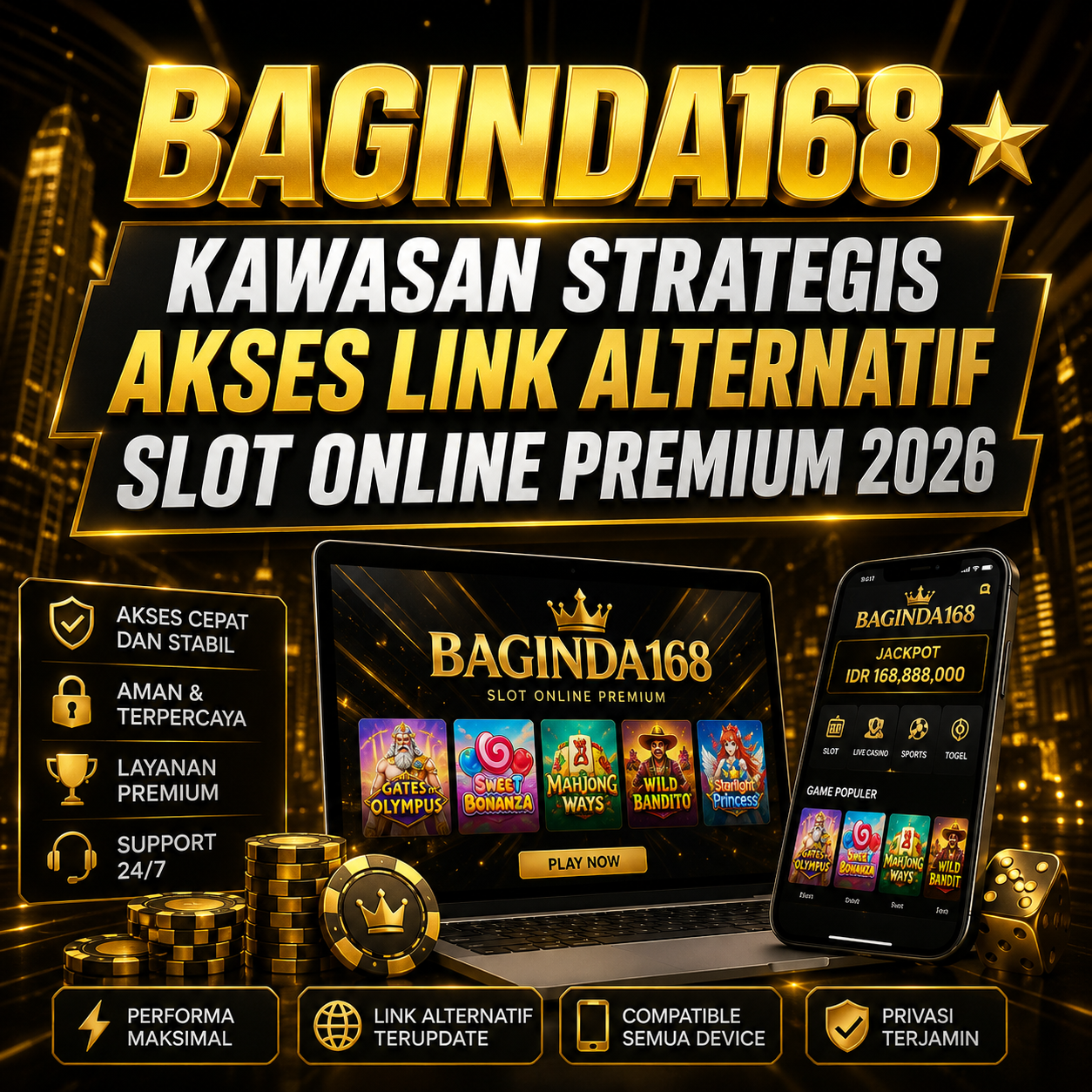 BAGINDA168 ⭐ Kawasan Strategis Akses Link Alternatif Slot Online Premium 2026