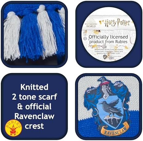 Vue 2 de Rubies Echarpe Officielle Harry