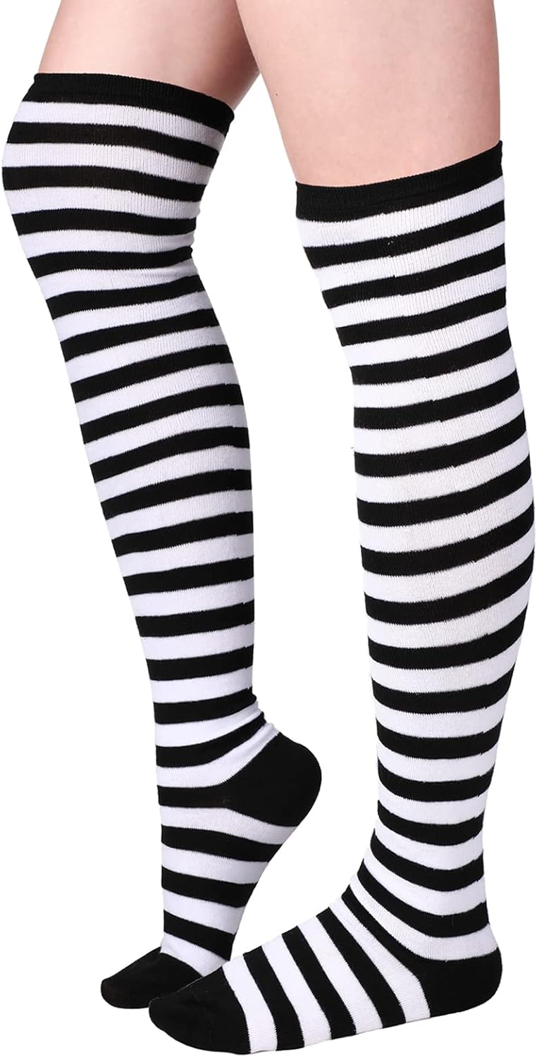 Chaussettes Hautes Longues Rayees