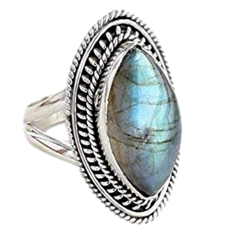 Bague En Labradorite Artisanale