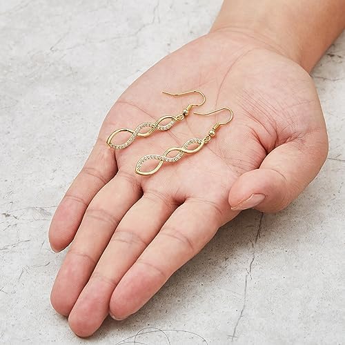 Vue 4 de Boucles Doreilles Pendantes Torsadees