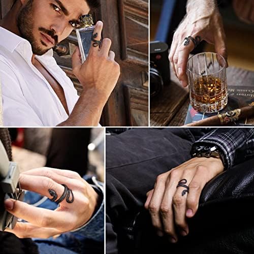 Vue 2 de Bague Cobra Homme Anneau