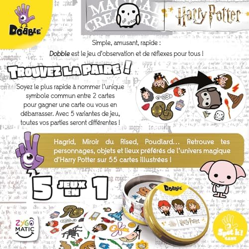 Vue 4 de Asmodee Dobble Harry Potter