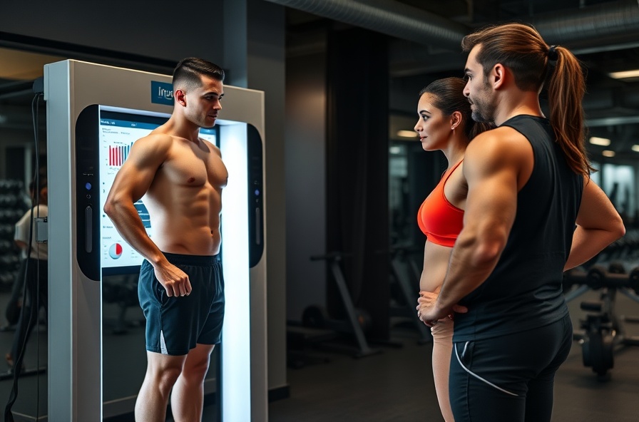 trainer and client review inbody scan results together