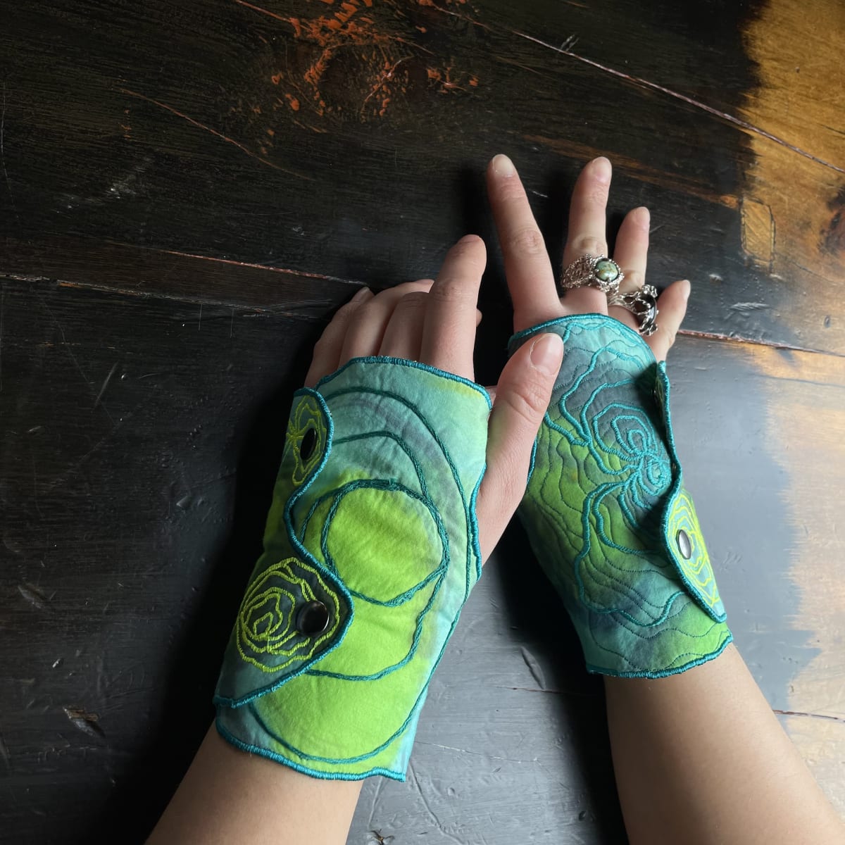 Fingerless Gloves (Lime)