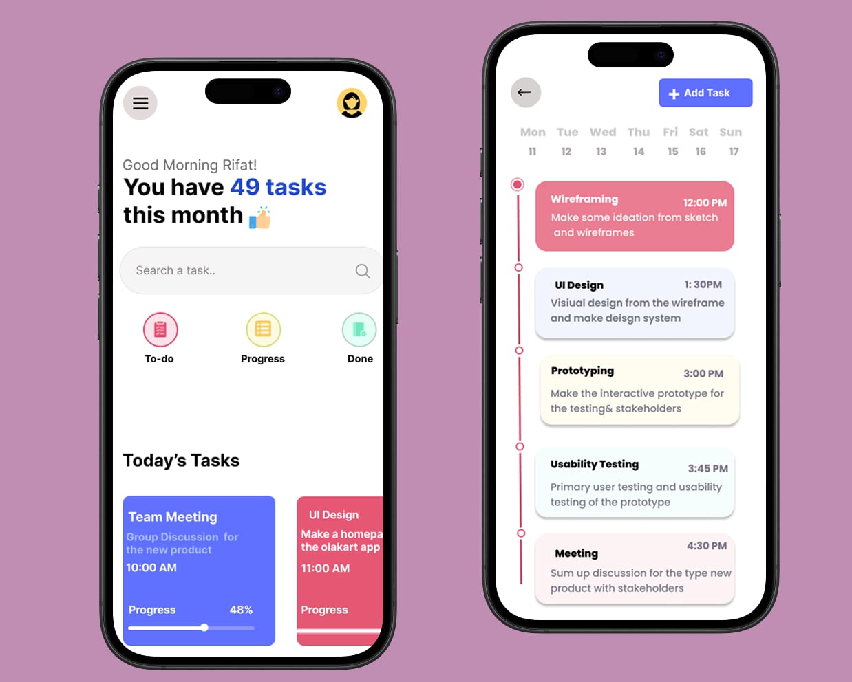 To Do List Mobile App Design