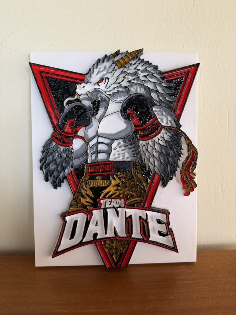 Placa Decorativa Personalizada — Team Dante