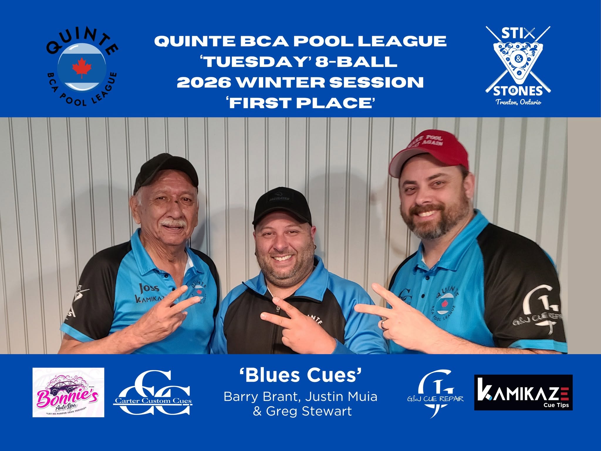 Blues Cues champions