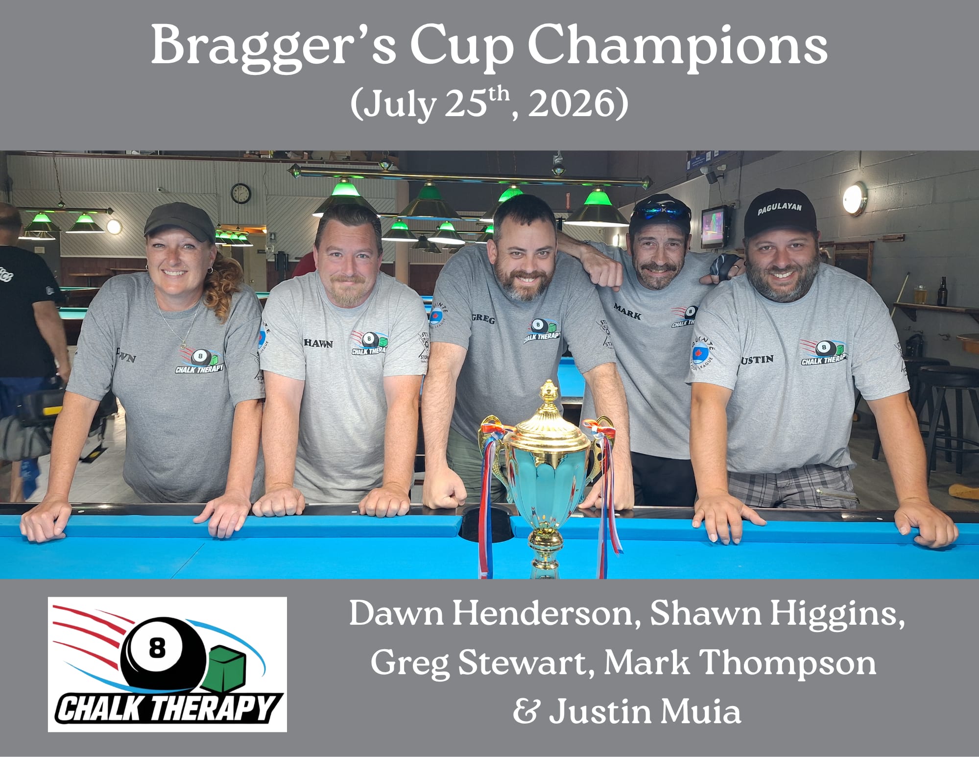Chalk Therapy Bragger's Cup 13 team