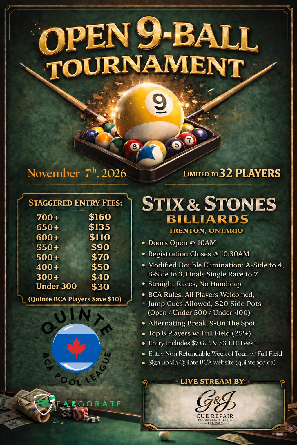 Open 9-Ball Tournament