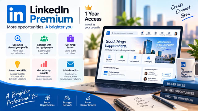 💼 LinkedIn Career Premium — 1 Year