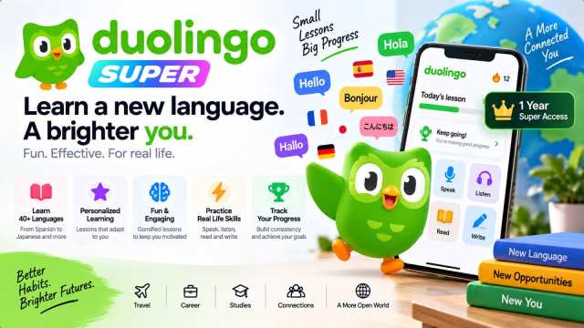 Duolingo Super — 1 Year