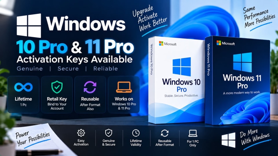 Windows 10 Pro & 11 Pro โ Activation Key