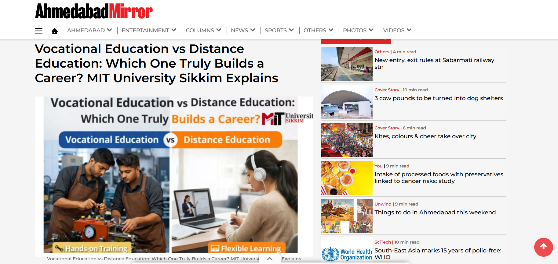 Vocational Education vs Distance Education: Which One Truly Builds a Career? MIT University Sikkim Explains