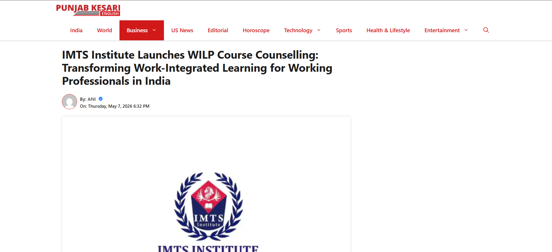 IMTS Institute Launches WILP Course Counselling – Transforming Work-Integrated Learning for Working Professionals in India